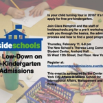 Insideschools Pre-K Workshop