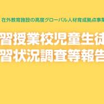 北米補習授業校での大規模アンケート調査: 「補習授業校児童生徒の学習状況調査等報告書」