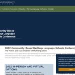 Community-Based Heritage Language Schools Conference (Oct 7-8, 2022)