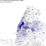 2005年から2023年のニューヨーク市の日本語話者数の変遷