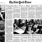 ニューヨークの日本人学校に関するNew York Timesの記事(1975-1995)